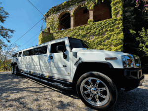 Limusina hummer blanca 2 ejes