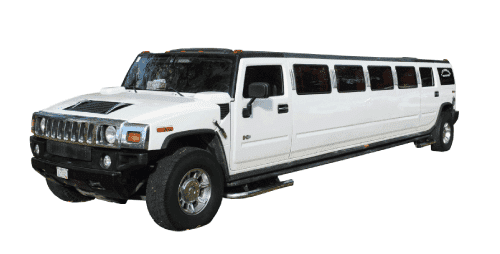 Limusina Hummer-blanca